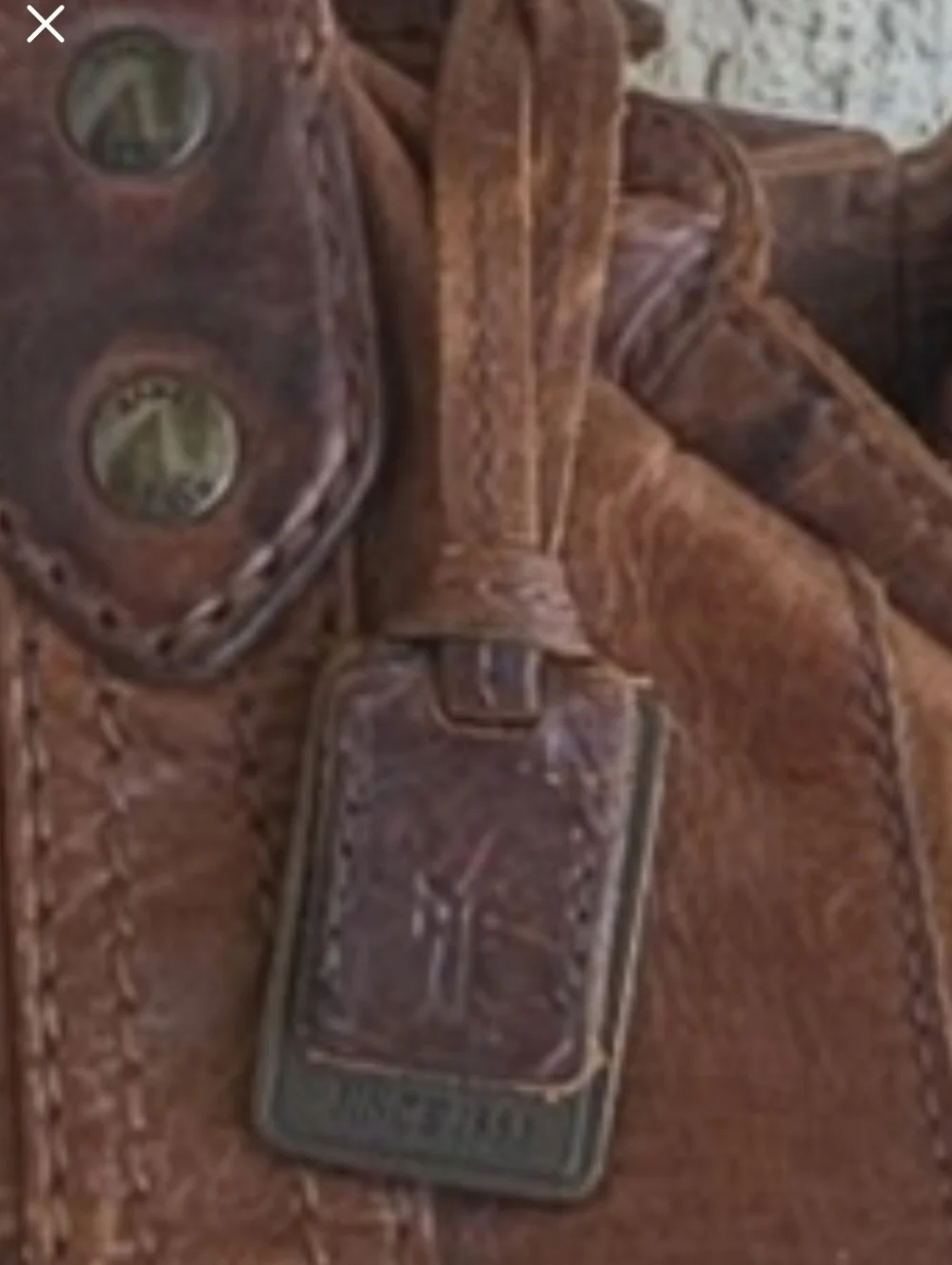 Frye Melissa Tote Cognac Leather Bag - Picture 6 of 6